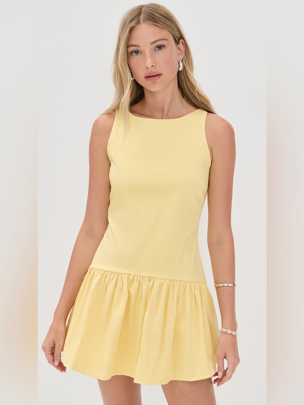 Peixoto Addison Mini Dress in Butter Yellow Honeycomb
